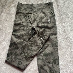 Gymshark camo scrunch leggings